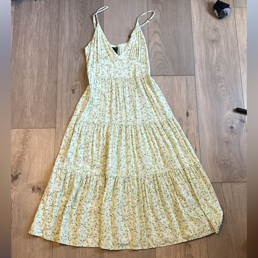 Wild Fable Light Green Floral Sundress Size XS